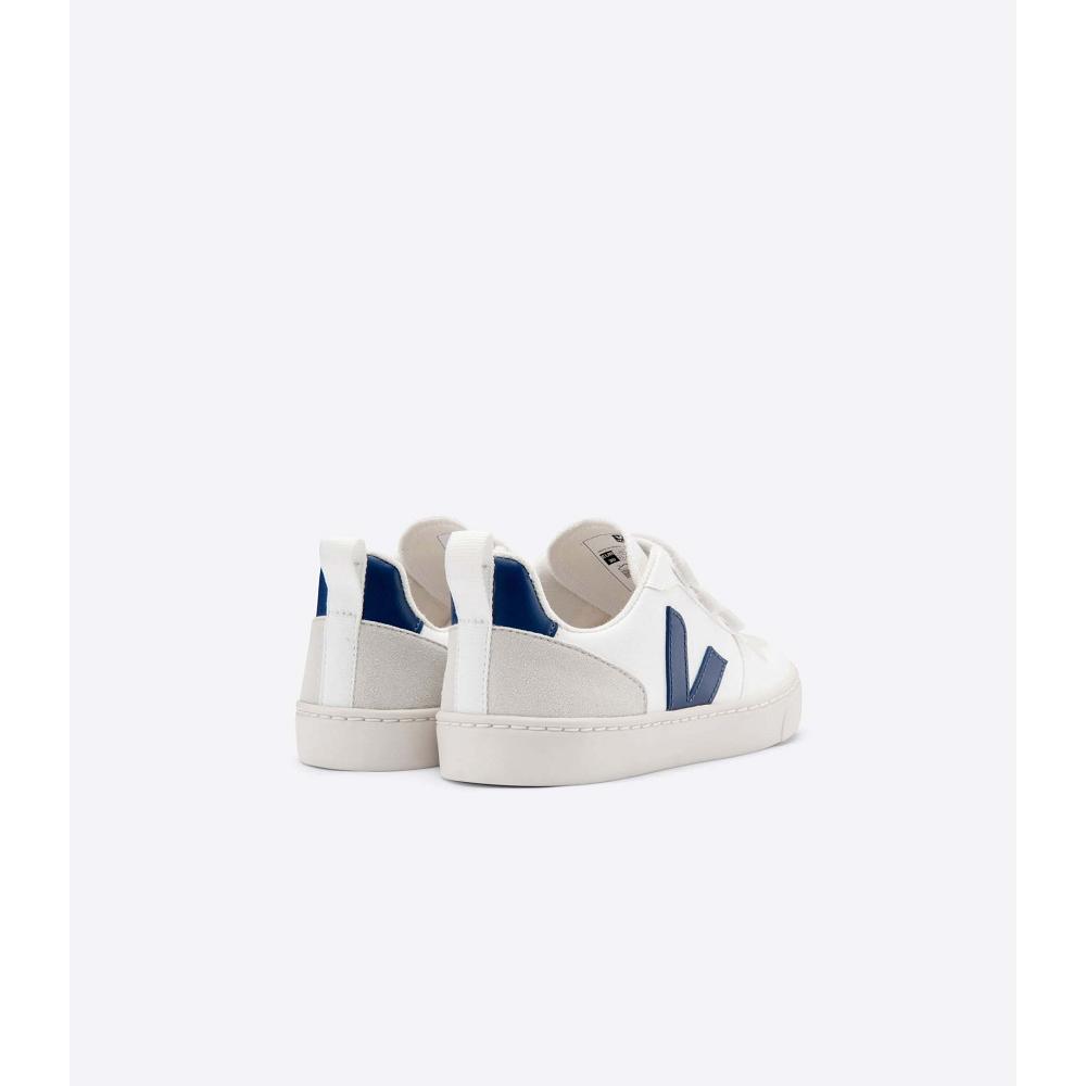 Veja V-10 CWL Schoenen Kinderen White/Navy | BE 774LIS